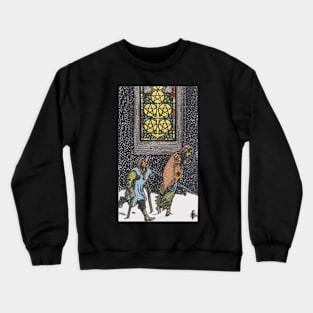 Tarot Card = Five of Pentacles Crewneck Sweatshirt